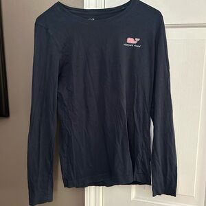 Navy Blue Long Sleeve Vineyard Vine Top